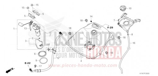 FUEL TANK SH350ASM de 2021